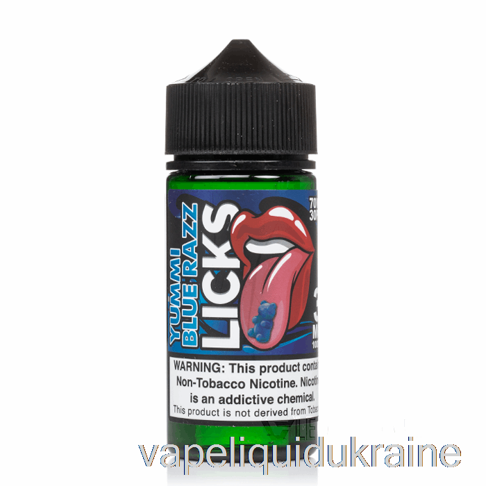 Vape Liquid Ukraine Yummi Blue Raspberry - LICKS Roll Upz - 100mL 0mg